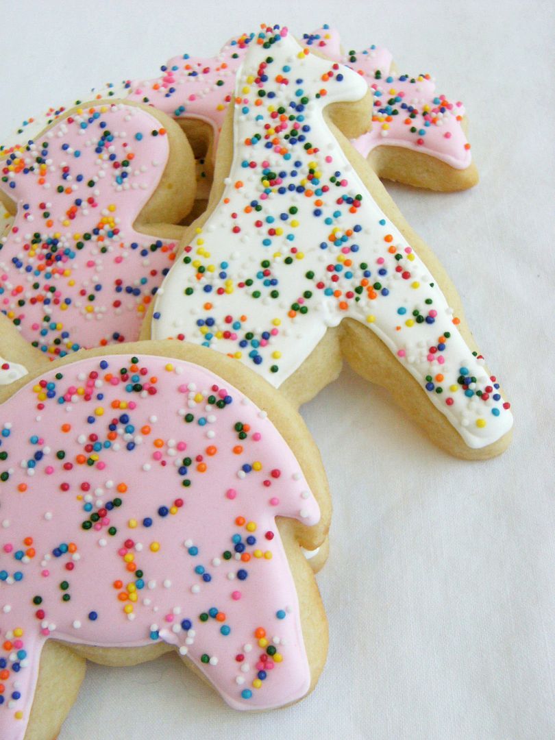 Frosted (JUMBO) Animal Cookies Bake at 350°